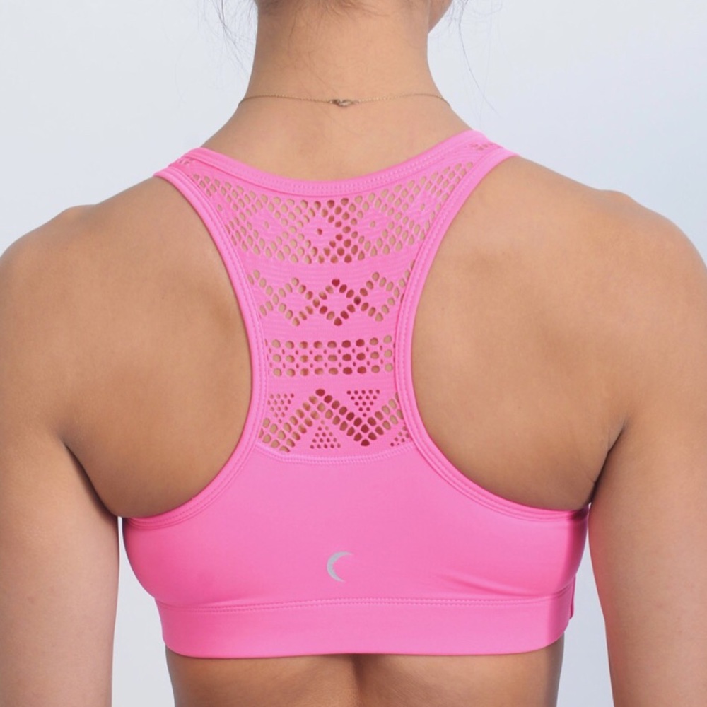 NTW- Zyia Hot Pink Bomber Sports Bra Size XL